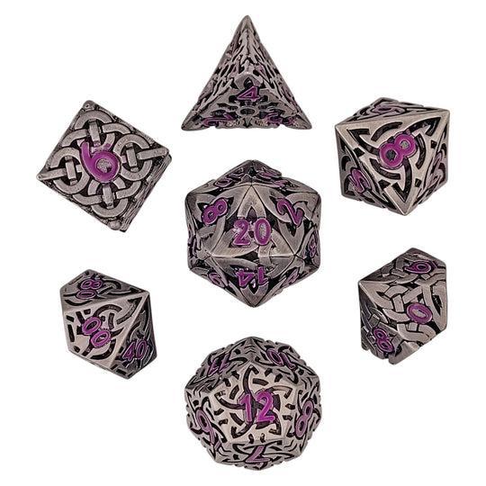 Sacred Hollows Purple (Metal 7-Die RPG Set)