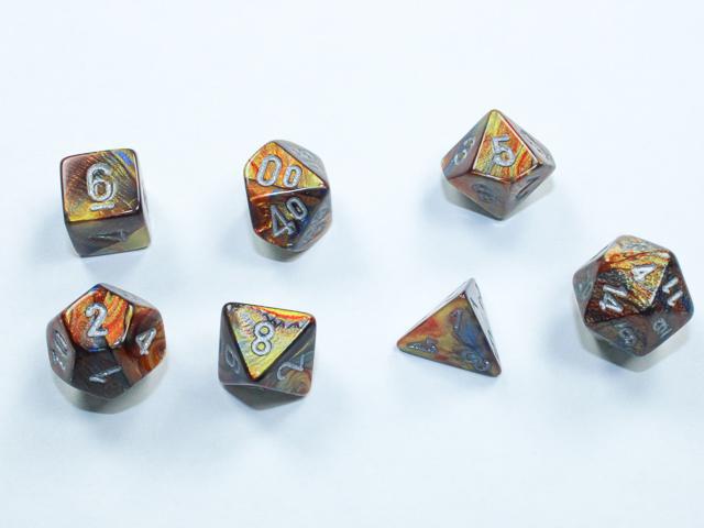 Lustrous Gold/silver (Mini 7-Die RPG Set)