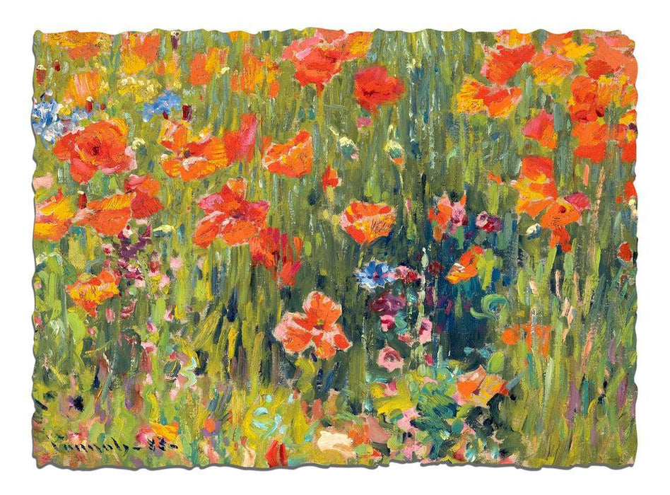 Artifact Wooden Puzzles - Robert William Vonnoh - Poppies