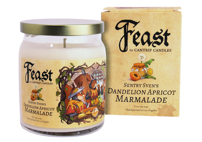 Cantrip Candles - Feast: Sentry Sven's Dandelion Apricot Marmalade