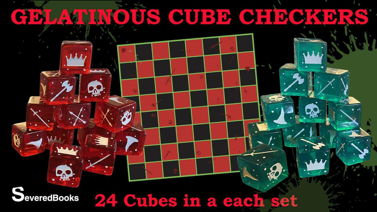 Gelatinous Cube Checkers Set