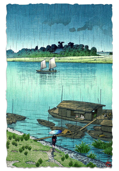 Artifact Wooden Puzzles - Kawase Hasui - Early Summer Rain