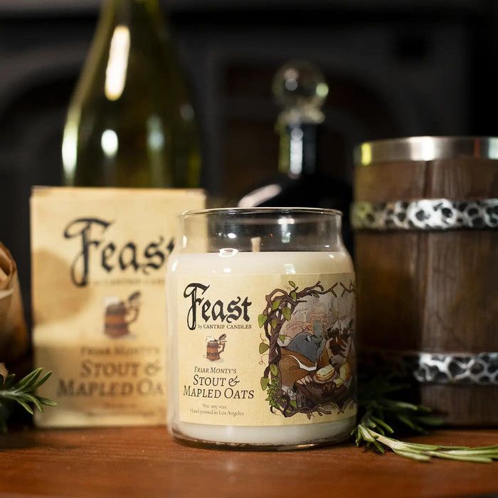 Cantrip Candles - Feast: Friar Monty's Stout & Mapled Oats