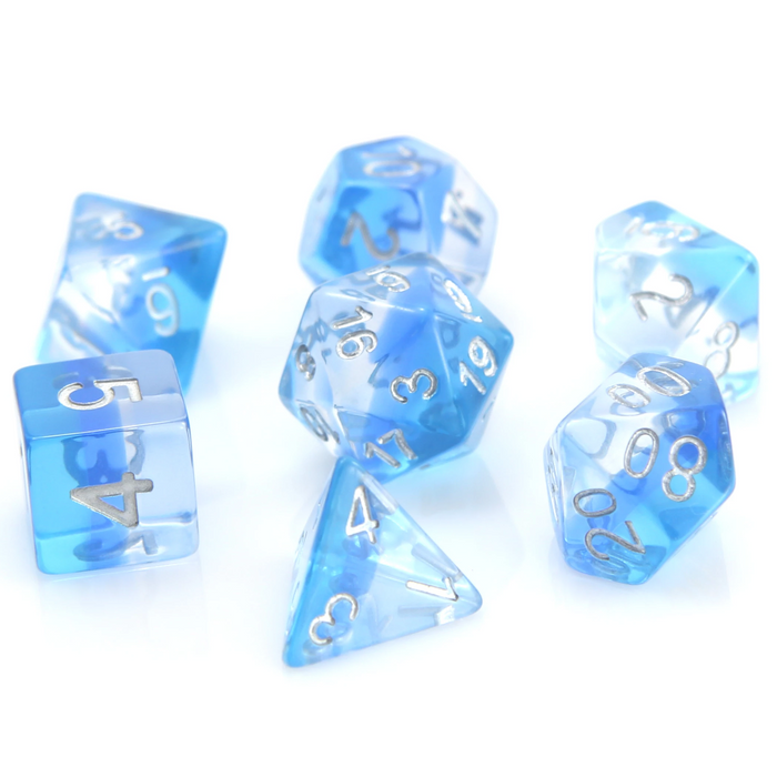 Translucent Ice Storm (7-Die RPG Set)