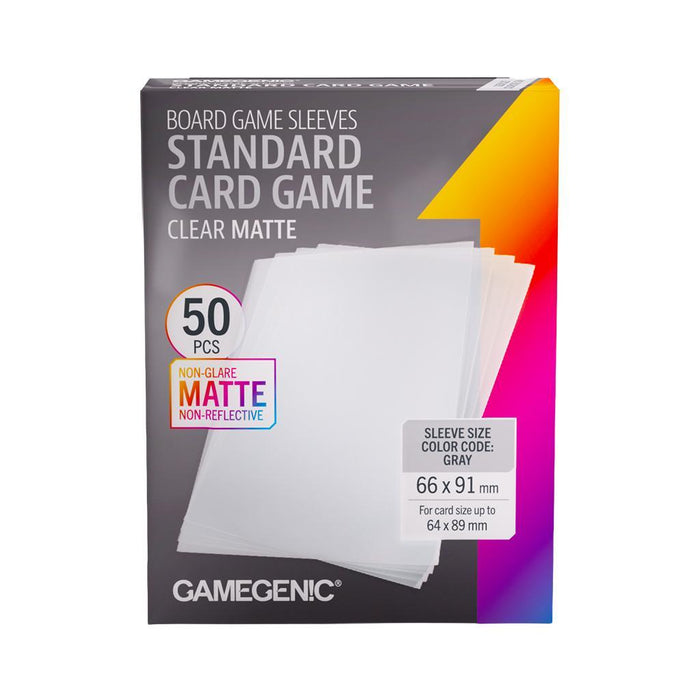 Gamegenic Sleeves Matte Standard Card Game (Color Code: Grey)