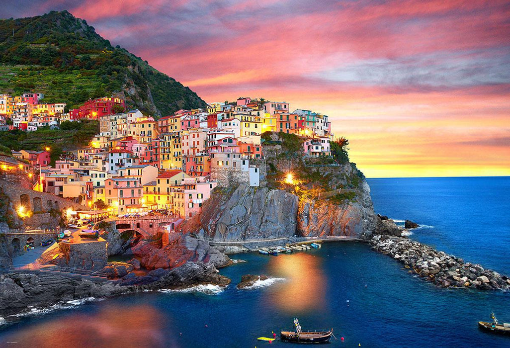 Manarola At Dusk, Italy (Eurographics 2000pc)