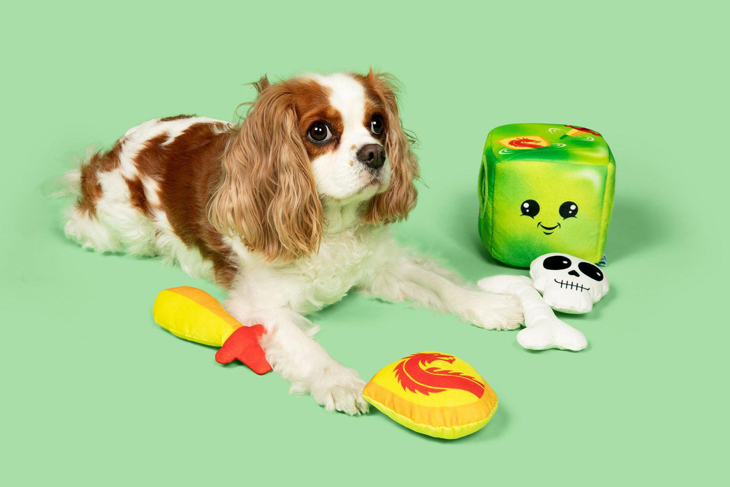 Gelatinous Cube Puzzle Plush Dog Toy (Small/Medium Dogs)