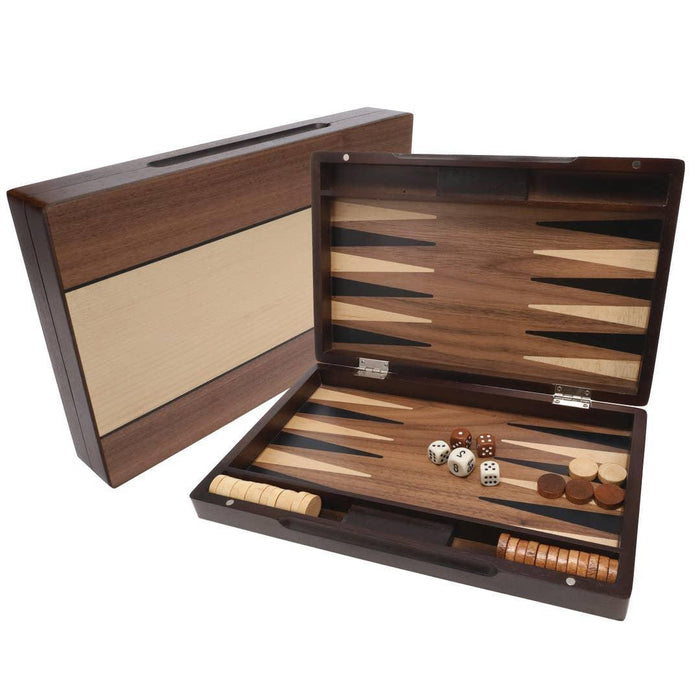 Wooden Backgammon 12" Set