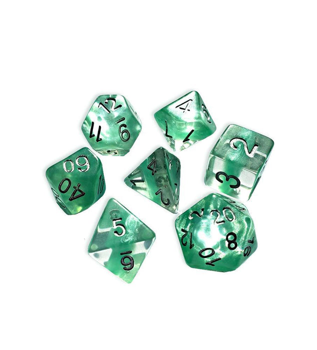 Neutron Dice: Mint (7-Die RPG Set)