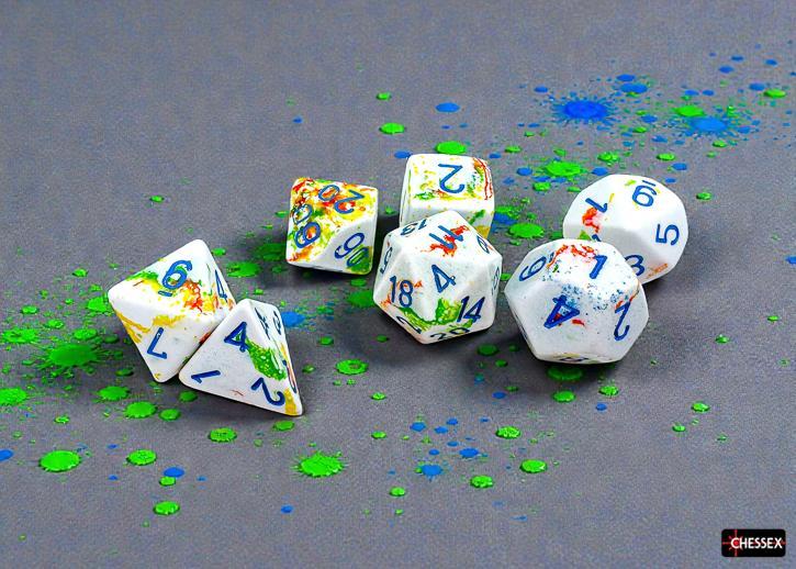 Brush Breezy/blue (7-Die RPG Set)