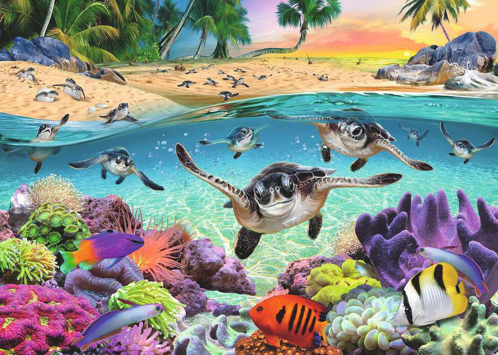 Race of the Baby Sea Turtles (Ravensburger 500pc)