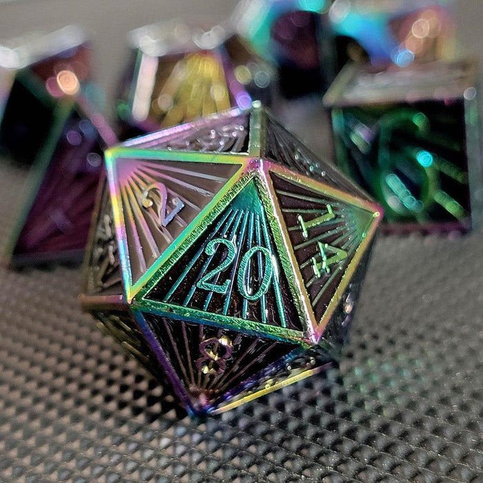 Deco Black Spectrum (Metal 7-Die RPG Set)