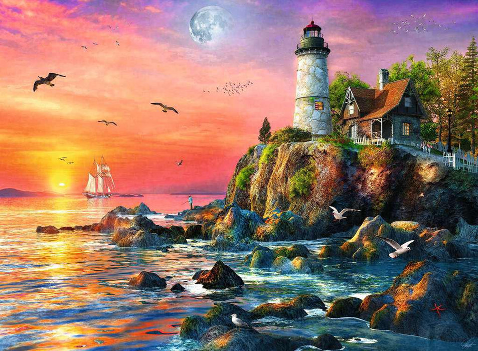 Lighthouse at Sunset (Ravensburger 500pc)