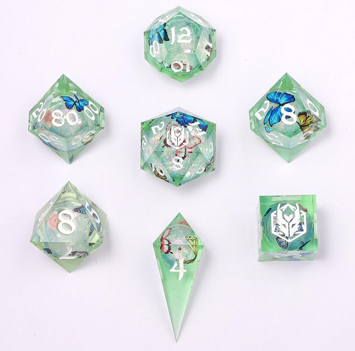 Captured Magic: Butterfly Kaleidoscope (7-Die RPG Set)
