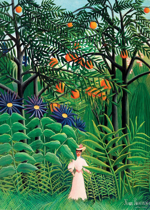 Woman Walking in an Exotic Forest by Henri Rousseau (Eurographics 1000pc)