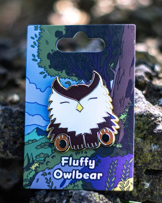 Fluffy Owlbear Pin