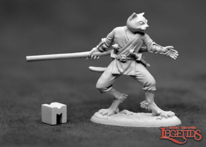 Swiftpaw, Catfolk Monk Metal (03923)