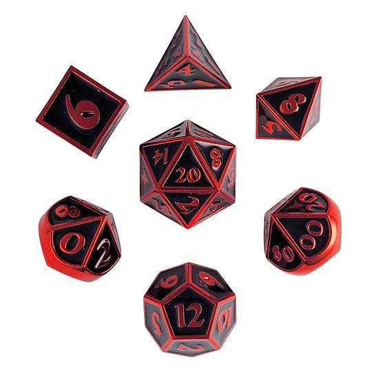 Guardian Red Black (Metal 7-Die RPG Set)