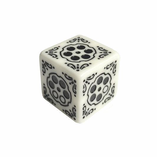 Six Shooter: White/black (2d6 Die Set)