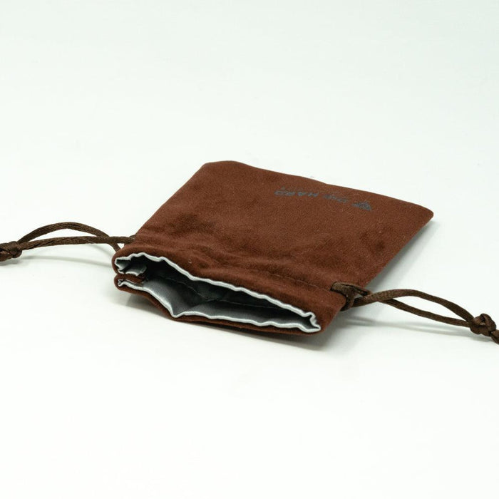 Small Brown Velvet Dice Bag