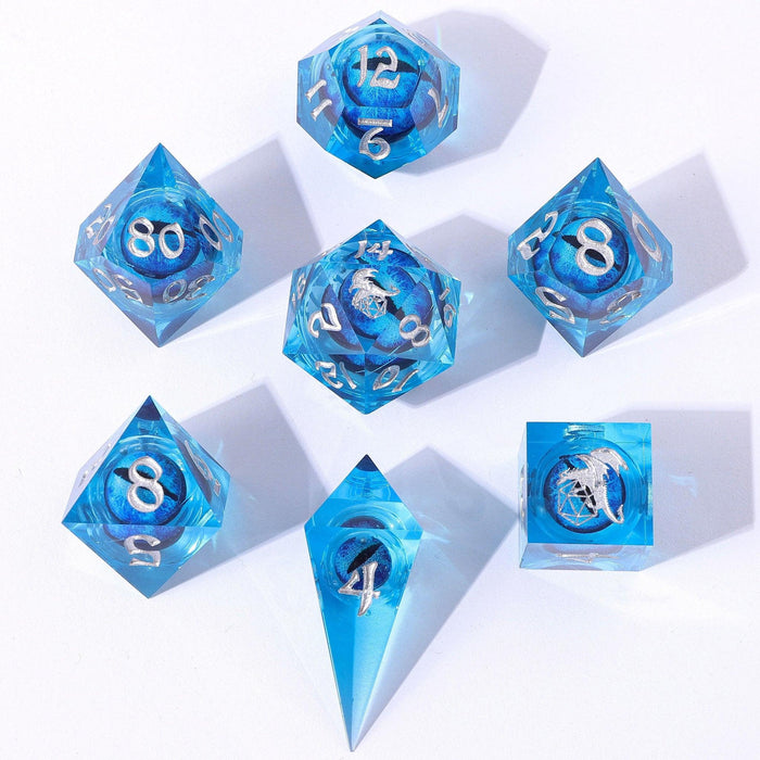 Captured Magic: Beholder's Gaze Blue (7-Die RPG Set)