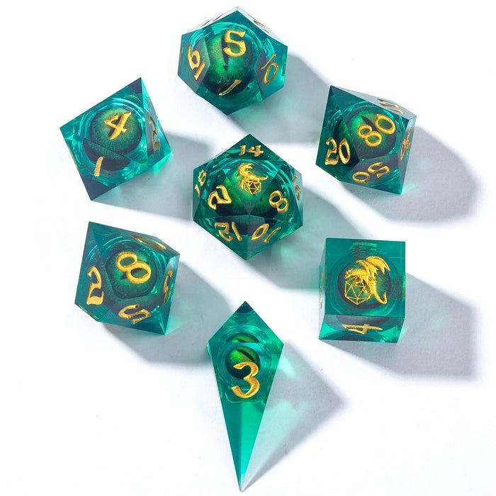 Always Watching: Beholder's Gaze Sharp Edge (Liquid Core RPG Dice Set)