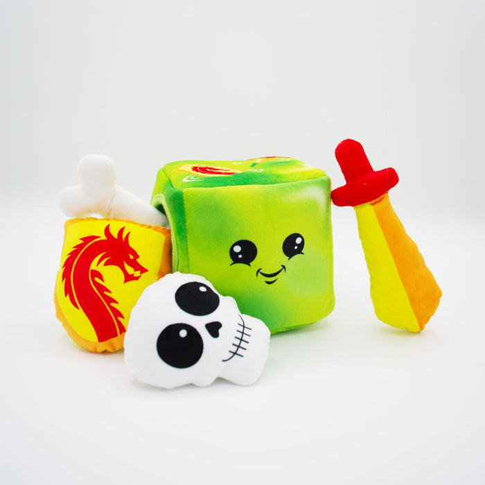 Gelatinous Cube Puzzle Plush Dog Toy (Small/Medium Dogs)