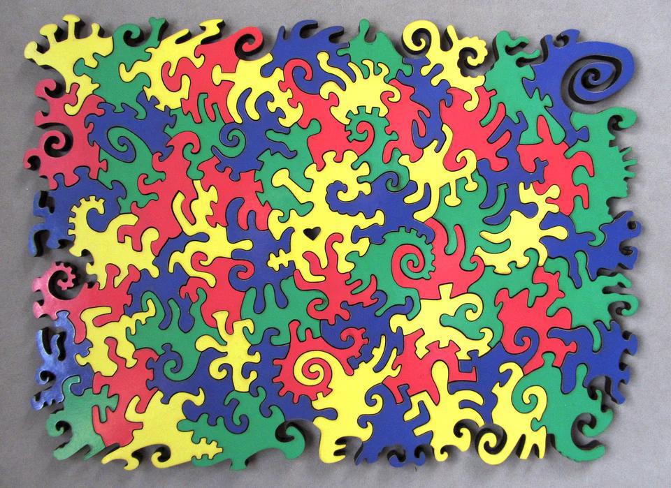 Artifact Puzzles - Small Four Color Map