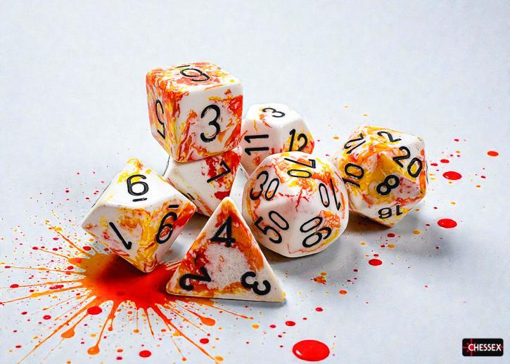 Brush Sunrise/black (7-Die RPG Set)