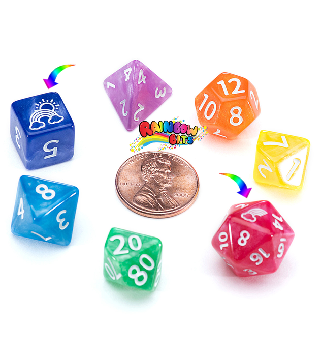 Mighty Tiny Dice: Rainbow Bits