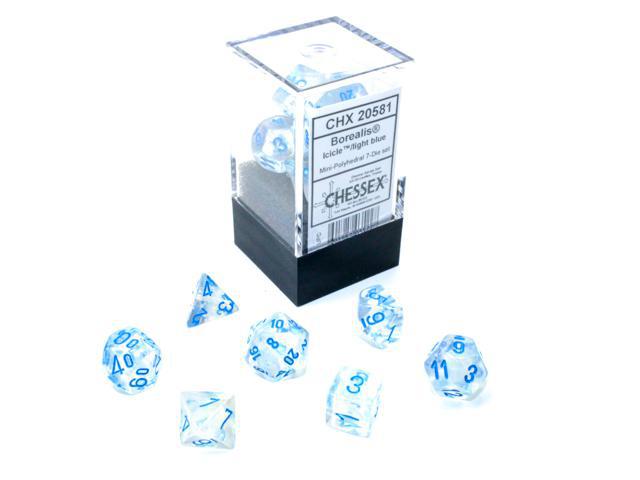 Borealis Icicle/light-blue (Mini 7-Die RPG Set)