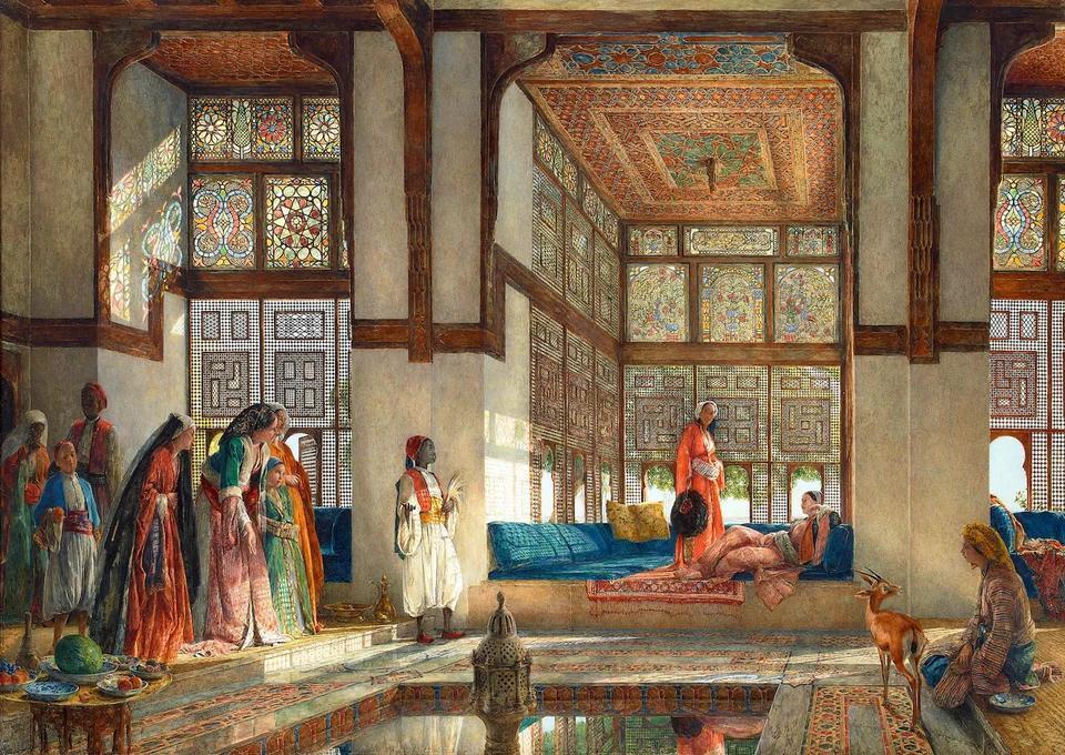 Artifact Wooden Puzzles - John Frederick Lewis - House in Cairo