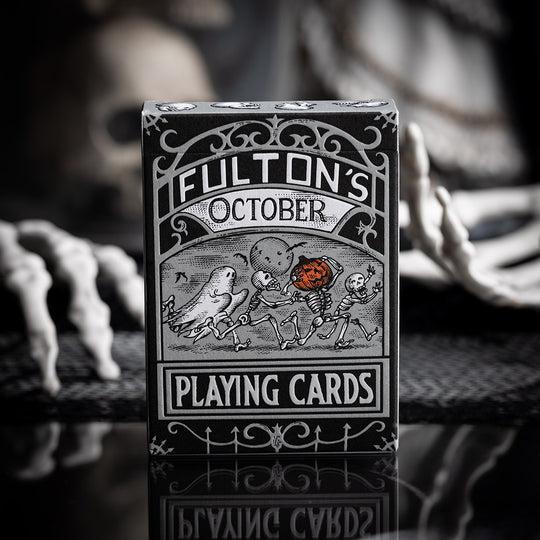 Fulton's October Tombstone Gray Playing Cards