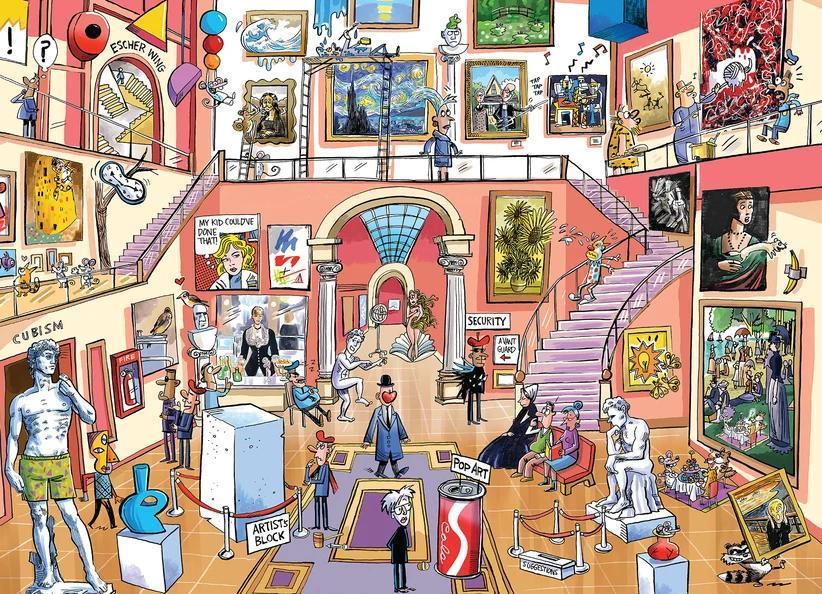Doodletown: Museum Mischief (Cobble Hill 1000pc)