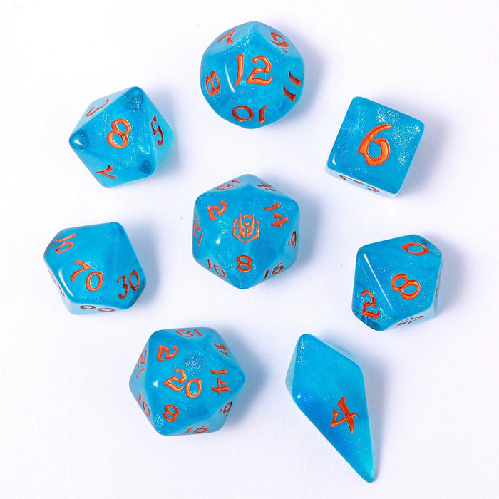 Wyrmforged Rollers: Ray of Frost (8-Die RPG Set)