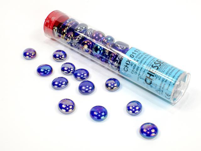 Assorted Gaming Stones: Iridized Dark Blue Glass
