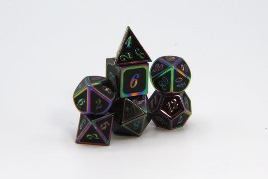 Color Change Black/Iridescent (Metal 7-Die RPG Set)