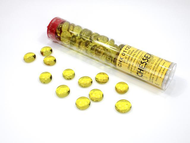 Assorted Gaming Stones: Crystal Yellow Glass