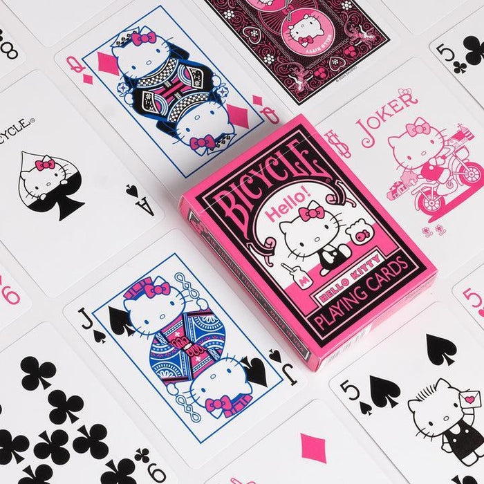 Bicycle Hello Kitty Black & Pink Playing Cards