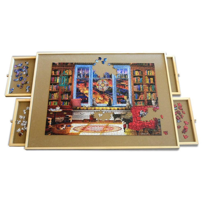 Wood Jigsaw Puzzle Table