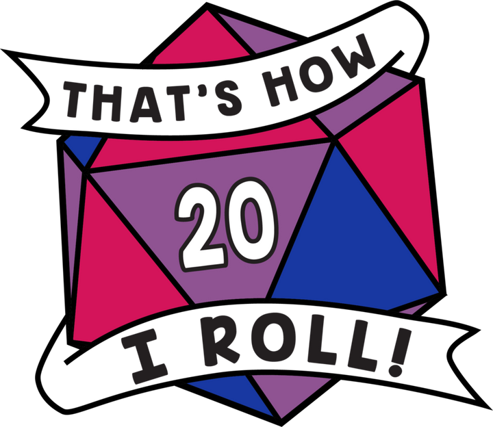 That's How I Roll Pride Pin: Bisexual