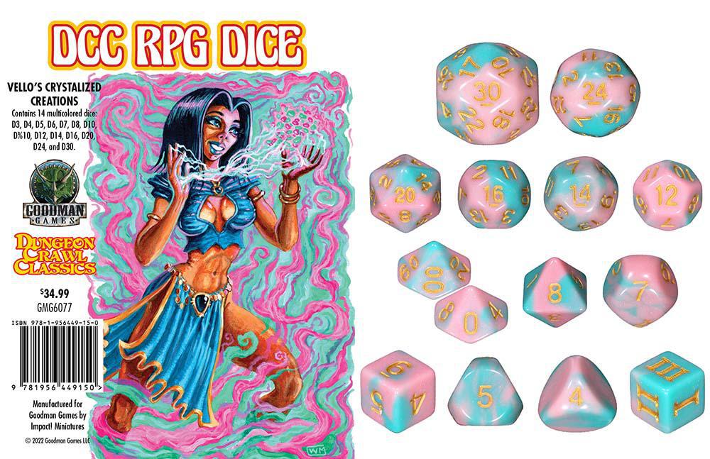 Dungeon Crawl Classics Glow Dice: Vello's Crystalized Creations (DCC)