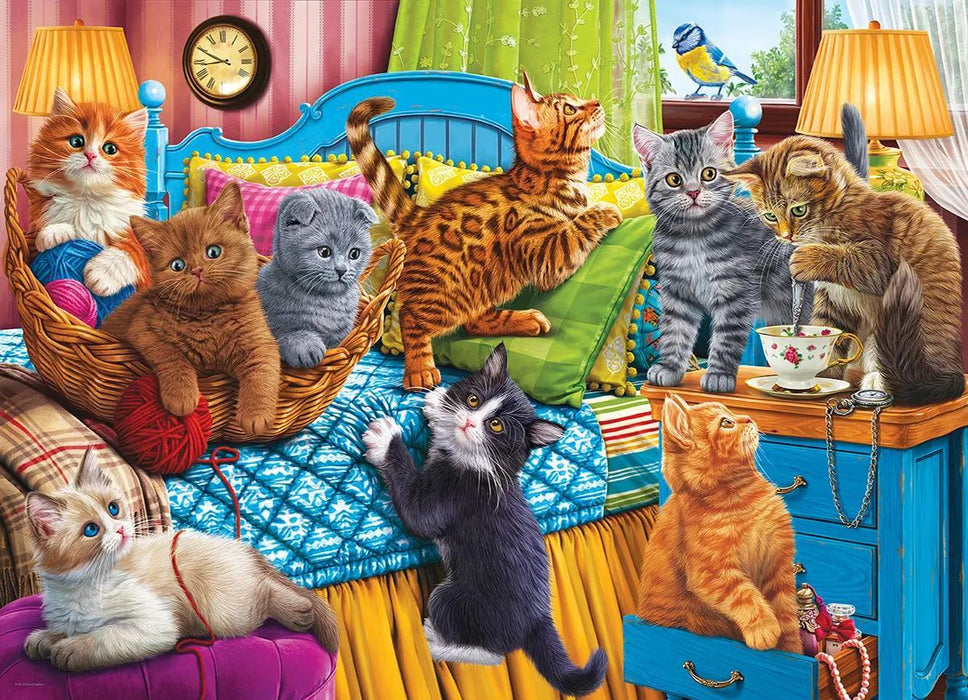 Cute Kittens in Bed (Eurographics 1000pc)