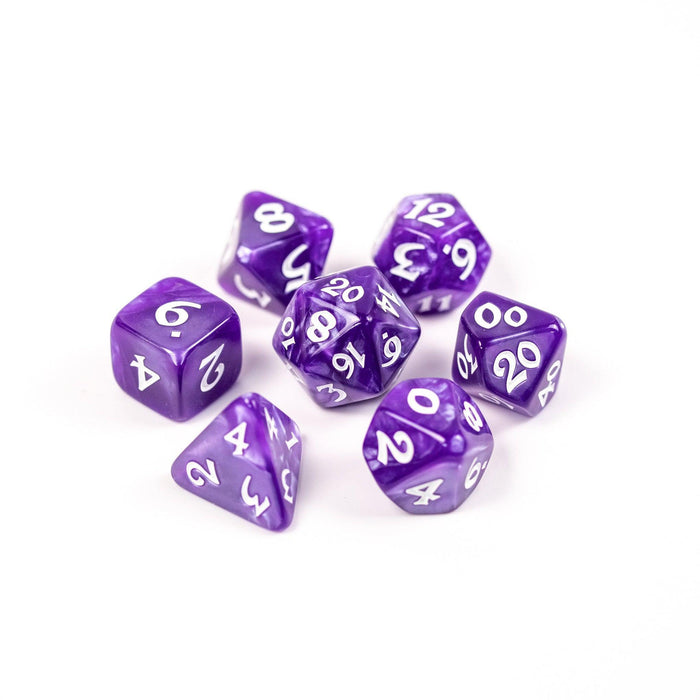 Elessia Essentials Purple (7-Die RPG Set)