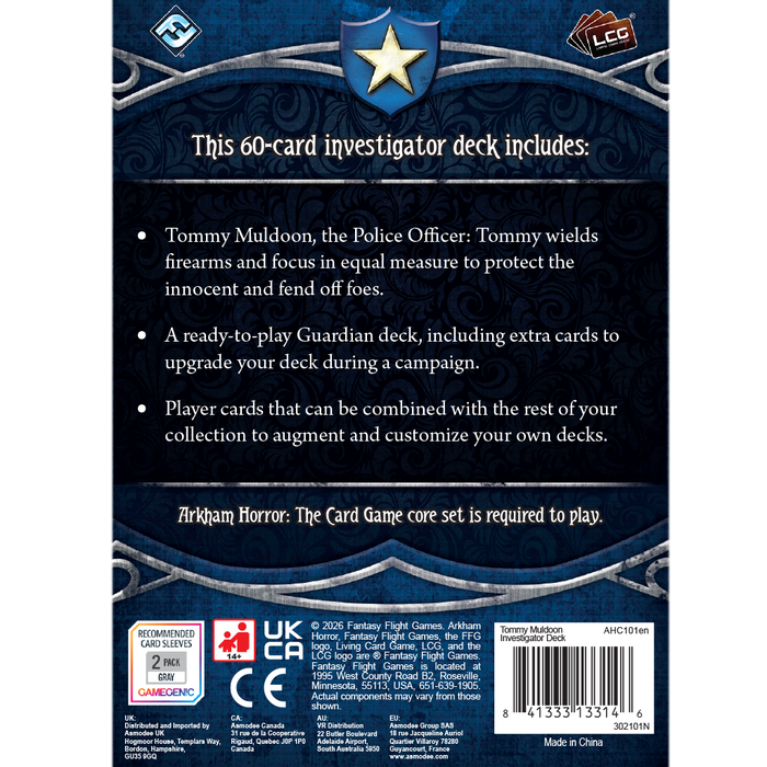 Arkham Horror: The Card Game — Tommy Muldoon Investigator Deck