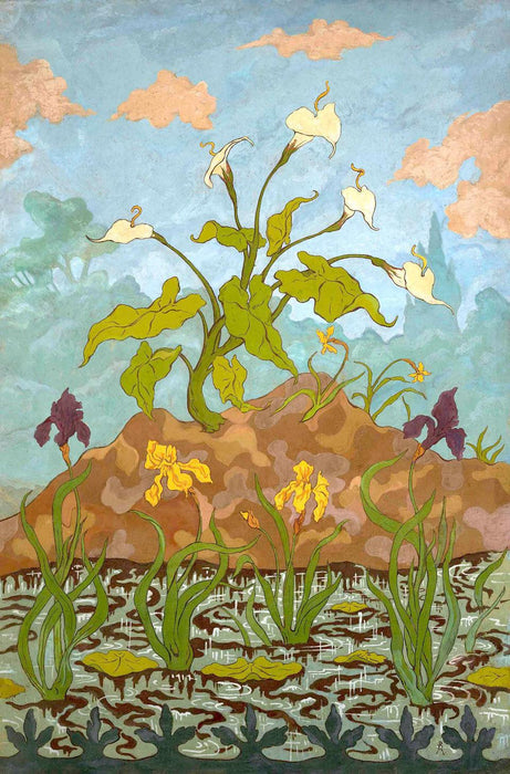 Artifact Wooden Puzzles - Paul Ranson - Flowers (Double-sided)