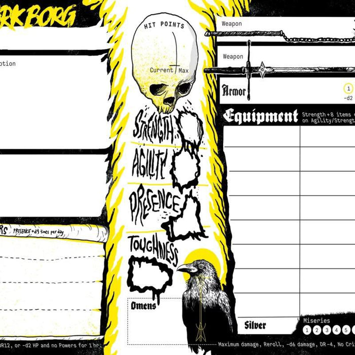 Mörk Borg Character Sheets (Mork Borg)