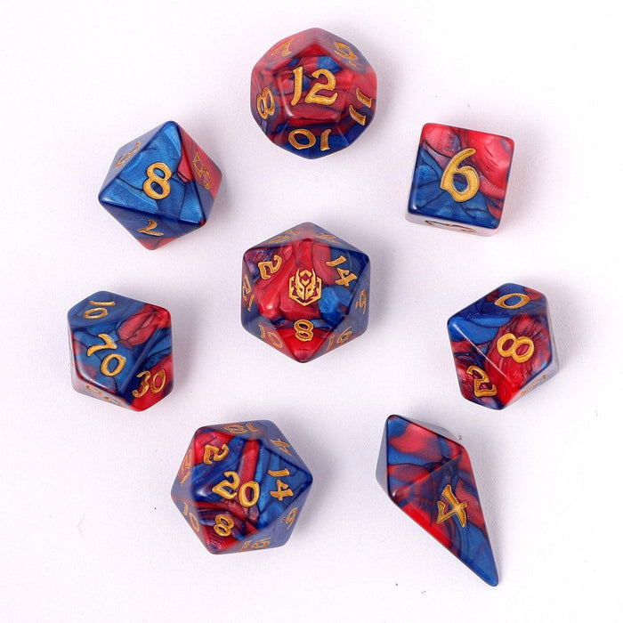 Wyrmforged Rollers: Stormcaller (8-Die RPG Set)
