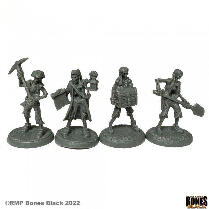 Reaper Bones Black: Skeletal Pirates Treasure Crew (44174)