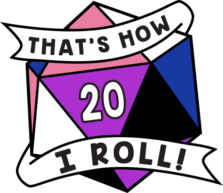 That's How I Roll Pride Pin: Genderfluid